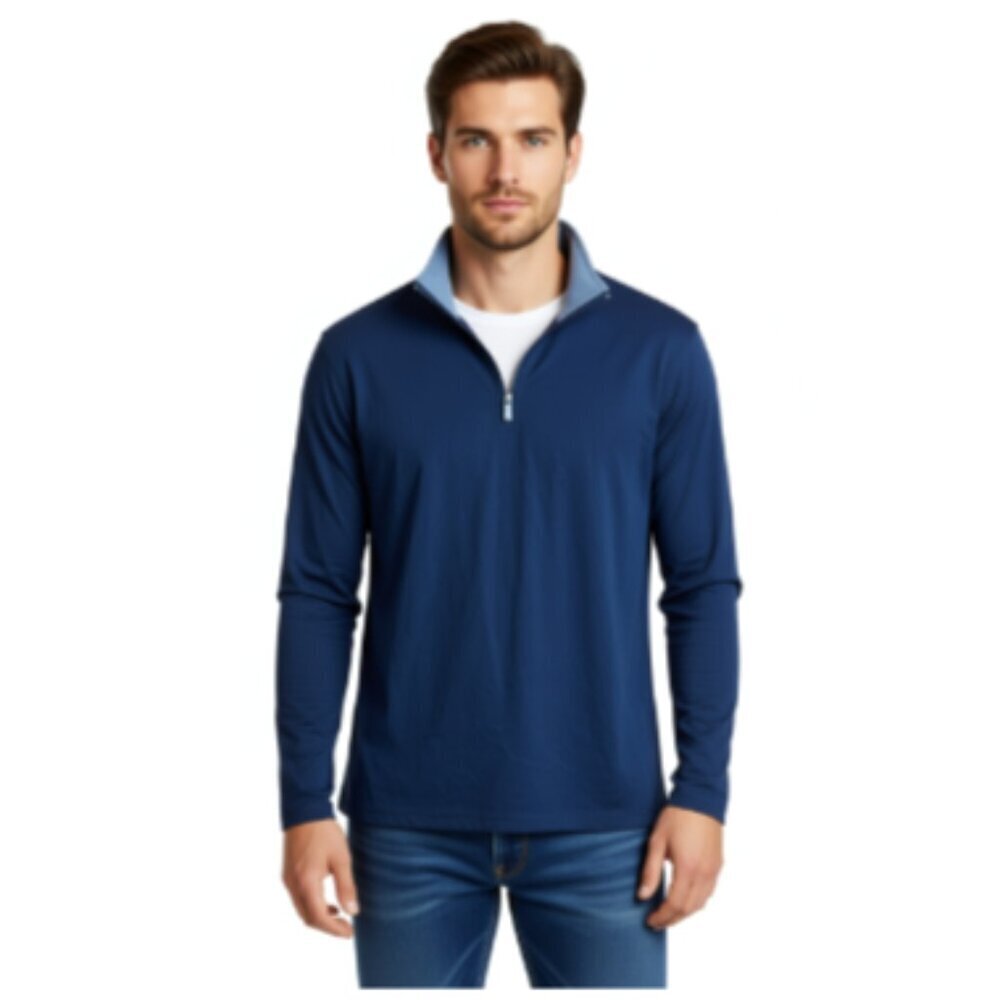 Michael Kors quarter zip pull over Navy Blue Size Med. NWOT